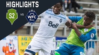 Highlights Seattle Sounders FC 2 vs Whitecaps FC 2 [upl. by Pierpont772]