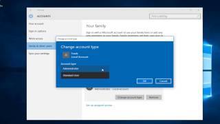 How To Change An Admin Account To Standard User In Windows 10 [upl. by Sirkin]