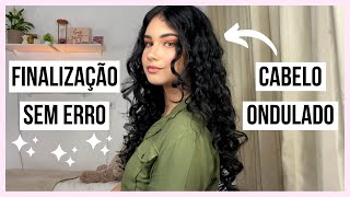 FINALIZAÇÃO SEM ERRO pra CABELO ONDULADO ✨  Ana Moraes [upl. by Arbba]