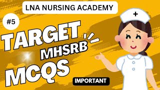 MHSRB PREVIOUS STAFF NURSE IMPORTANT MCQS [upl. by Geldens]