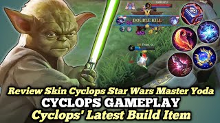 Review Skin Cyclops Star Wars Master Yoda  Cyclops Top Global Gameplay  Mobile Legends [upl. by Eikcim]