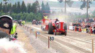 Olle Andersson tractor pulling in Ljusdal Sweden [upl. by Lindberg434]