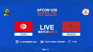 U20 AFCON 2025 Qualifiers  UNAF  TUNISIA VS MOROCCO [upl. by Herb]