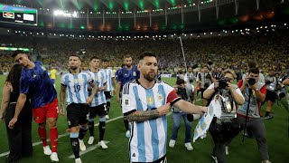 REAÇÃO DE MESSI APÓS CONFUSÃO CONTRA O BRASIL [upl. by Sidoeht770]