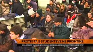 Protesta e studentëve në Prishtinë  Top Channel Albania  News  Lajme [upl. by Meridith]