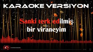 YIKILMIŞIM BEN İbrahim Tatlıses  KARAOKE [upl. by Ahsiniuq]