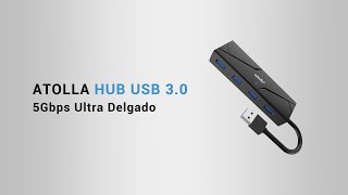 atolla Portátil 4 Puertos Hub USB 30  U09 [upl. by Henleigh]