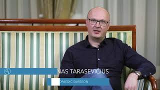 3 Surgeon Dr Sarunas Tarasevicius talking about travelling after knee replacement surgery [upl. by Treblih]