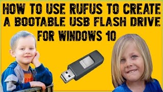 How To Use Rufus To Create A Bootable USB Flash Drive For Windows 10 After Downloading Windows 10 Vi [upl. by Adamek]