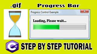 How to Create C Loading Screen with Progress Bar and GIF [upl. by Nessah902]