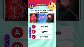 Corpo Humano Mitos e Verdades em 4Perguntas 🧐 quiz corpohumanocuriosidades Medicina [upl. by Suoirrad]