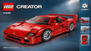 LEGO instructions  Creator Expert  10248  Ferrari F40 [upl. by Anirbed]