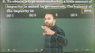 Q3 Semiconductor Electronics  To obtain p type semiconductor a little amount of impurity is mixed [upl. by Radie]