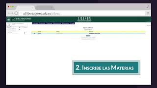 Tutorial Inscripción de Materias [upl. by Delora]