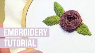 How to embroider a rose [upl. by Nniroc275]