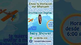 Invitacion de Baby Shower Osito  Baby Shower Invitation  Baby Shower Card [upl. by Steffin]