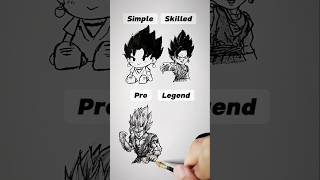 How to Draw Legend Vegito 😳 shorts anime drawing [upl. by Troyes]