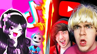 YOUTUBERS VS TIKTOKERS THE FINAL BATTLE 🔴🔥 [upl. by Annod]