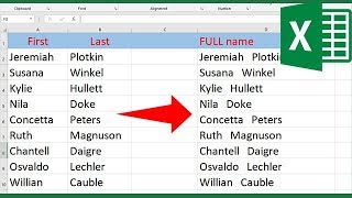 How to merge two columns in Excel without losing data [upl. by Einotna]