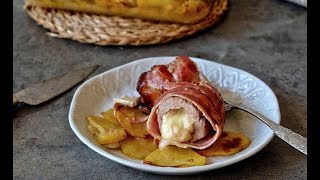 Solomillo relleno envuelto en bacon  RECETA DELICIOSA Y SENCILLA  Delicious Martha [upl. by Randell94]