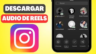 Como Descargar un Audio de Instagram Reels Legal [upl. by Yhtomot223]