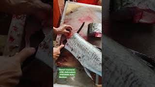 Vanjaram meen cutting skills [upl. by Amathiste]