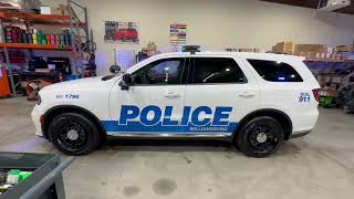 2023 Dodge Durango for Williamsburg Police Dept  All SoundOff Signal equipment w bluePRINT [upl. by Aihsemek]