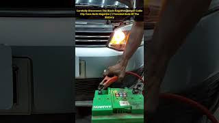 Dead Car Battery  Learn To Jump Start Your Car Battery In Just 30 Seconds [upl. by Annoek]