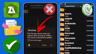 The Files app version does not support grant access to folders  OBB folder not showing  ZArchiver [upl. by Llerraf]