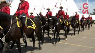 Calgary Stampede  RCMP Musical Ride [upl. by Nicodemus]