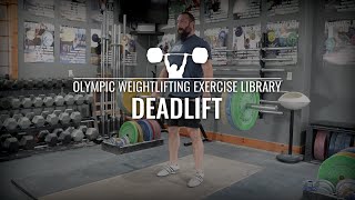 Deadlift  Olympic Weightlifting Exercise Library [upl. by Sasnak340]