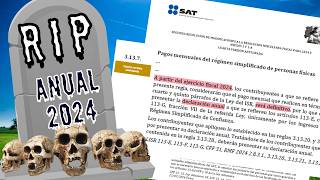 ¿El SAT SIMPLIFICA tu declaración anual GRANDES CAMBIOS en 2024 [upl. by Oruasi]