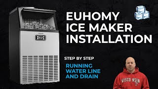 How to Install Euhomy Ice Maker  100 lbsday [upl. by Pattin]