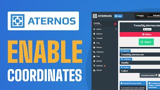 How To On Coordinates in Aternos Server  Full Guide 2024 [upl. by Hserus]