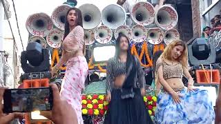 arkestra video jabarjast bhojpuri song dekhi jab tohara ke dil dhadake mirganj mahaviri mela 2024 ☑️ [upl. by Teiluj15]