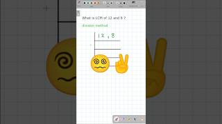 Least Common Multiple of 12 and 8🍭maths number [upl. by Davita]