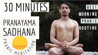 30 MINUTES PRANAMAYA PRACTICE  MEDITATION PRANAYAMA  MORNING YOGA  PrashantjYoga [upl. by Eitsym]