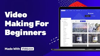 How To Make Your First Video  Made With Viddyoze [upl. by Arenahs]