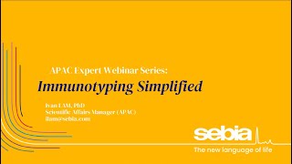 Webinar Immunotyping Simplified [upl. by Aneerhs]