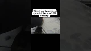 How to access Hyundai Tucson Battery [upl. by Lladnor]