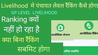 NRLM VPRP Gp Level Livelihood Ranking kaise kareRanking problemwithout Ranking submit hoga [upl. by Jamal]