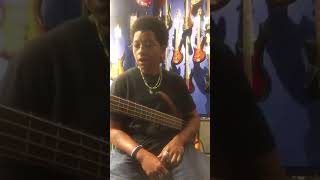 BAASSIK reviews amp plays Ibanez SR 650 4string bass at Guitar Center NYC [upl. by Latta]