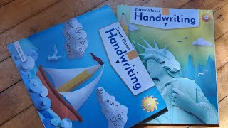 ZanerBloser Handwriting flipthroughvideo homeschoolingmom homeschoolmom homeschooljourney [upl. by Pierrette984]