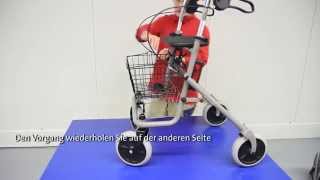 Bremsen einstellen am Rollator Fakto  Tutorial [upl. by Irami]