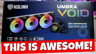 BEST Budget Cooler Kolink Umbra Void ARGB 360 AIO vs 13900k [upl. by Oiragelo732]