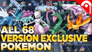 ALL 68 Version Exclusive Pokemon in Pokemon Brilliant Diamond amp Shining Pearl [upl. by Ardnola]