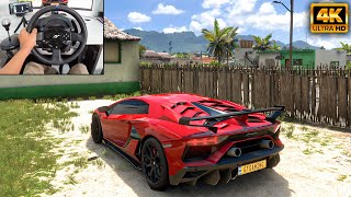 1200HP Lamborghini Aventador SVJ  Forza Horizon 5  Thrustmaster T300RS gameplay [upl. by Cass89]