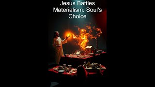 Jesus Battles Materialism Souls Choice [upl. by Nelyag]