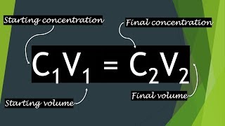 The C1V1  C2V2 Equation Explained [upl. by Noraed]