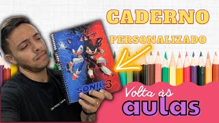 Como fazer caderno personalizado Volta as Aulas [upl. by Quenby]